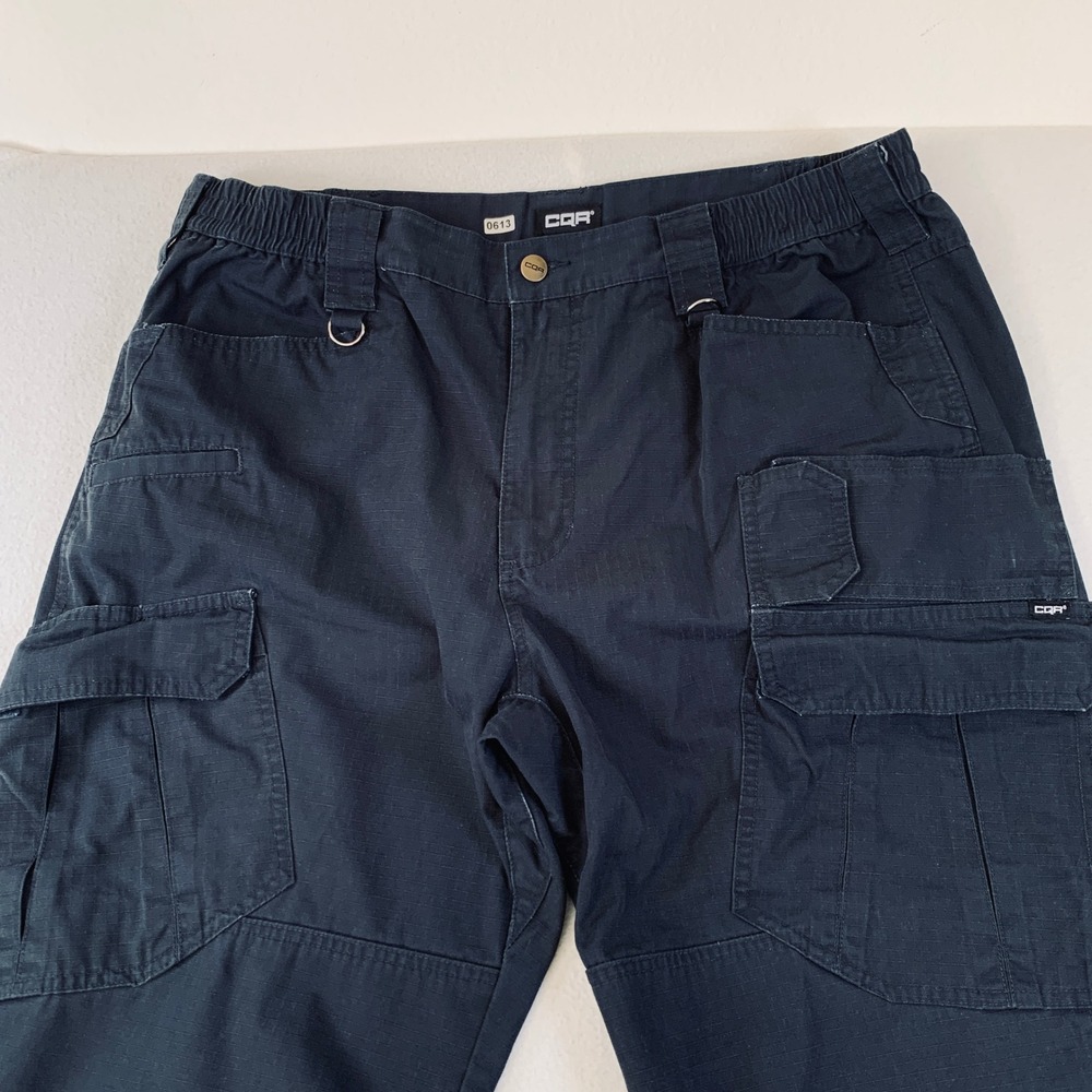 CQR Tactical Cargo Pants Men's Workwear Hiking Outdoors Navy 38x35 (Tag 38x36) - Picture 5 of 15